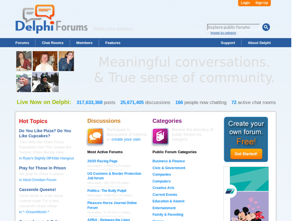 DelphiForums - Dark Brand Bar