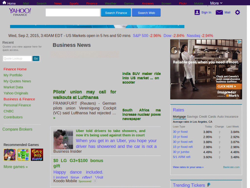 Yahoo Finance news
