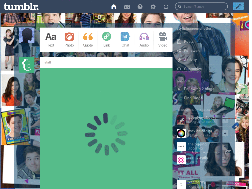 Icarly dashboard theme