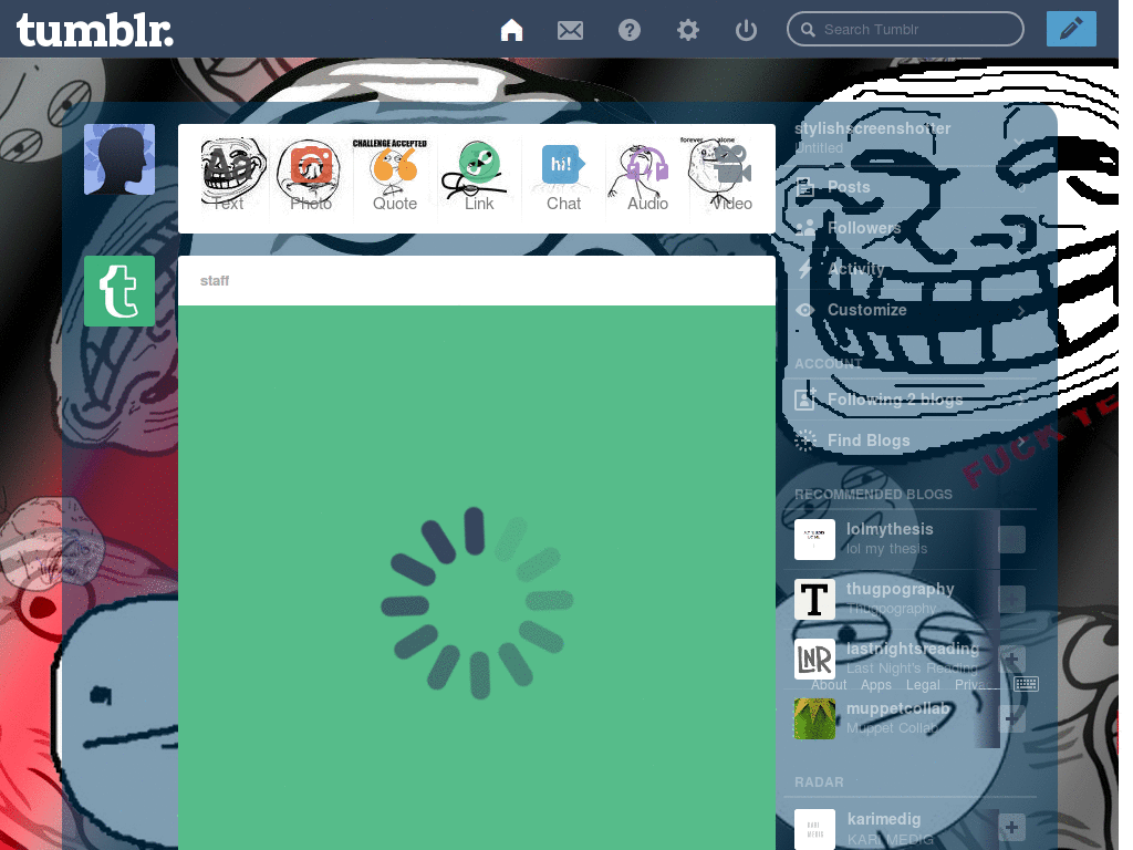 Memes theme dashboard +icons