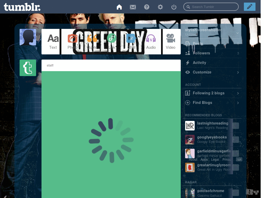 Green day dashboard