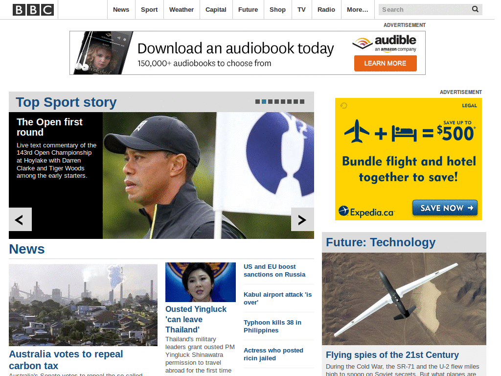 bbc.co.uk - Hide A-Z Listings