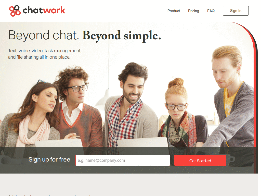 Chatwork - Reduce the left column width