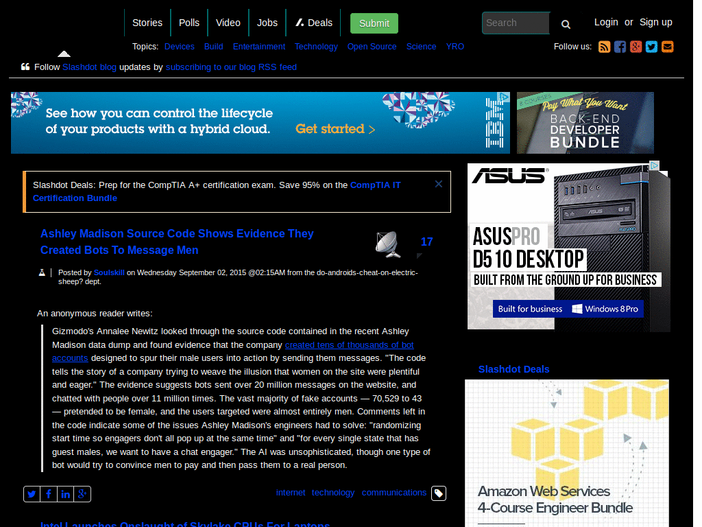 slashdot dark