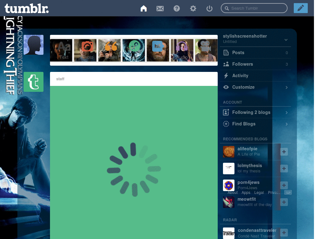 Percy Jackson Dash Theme
