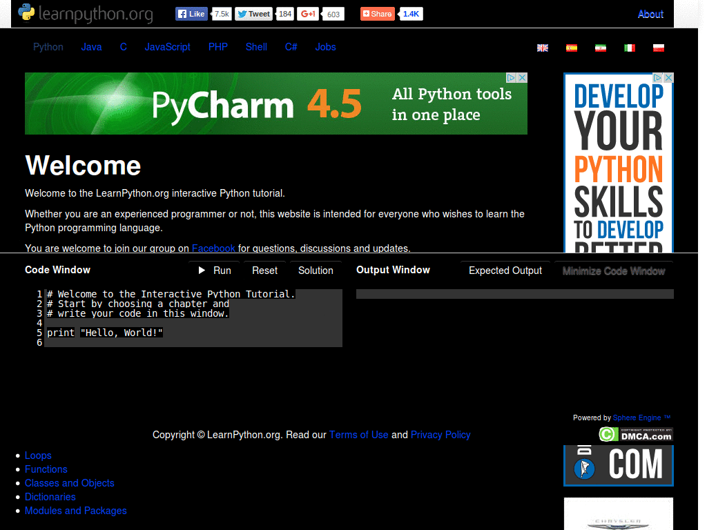 learnpython dark