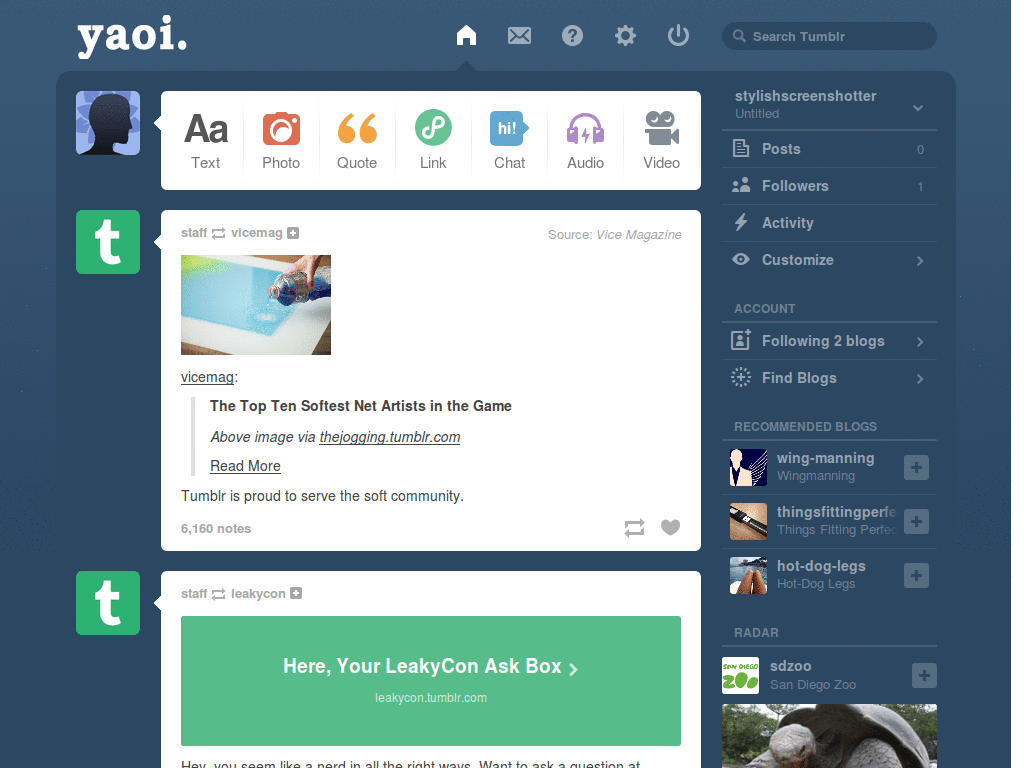 yaoi tumblr logo