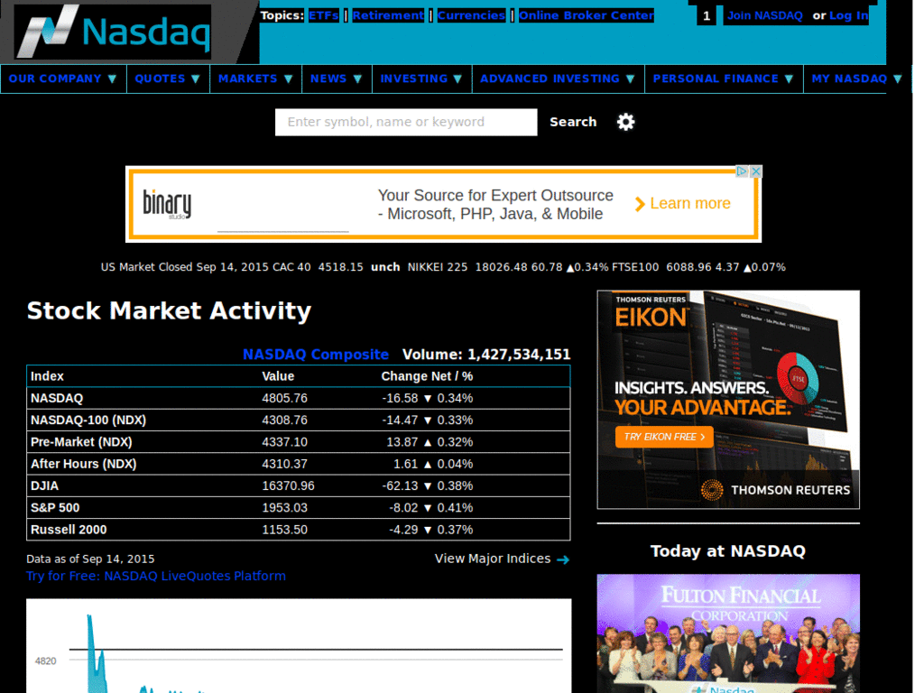 nasdaq dark