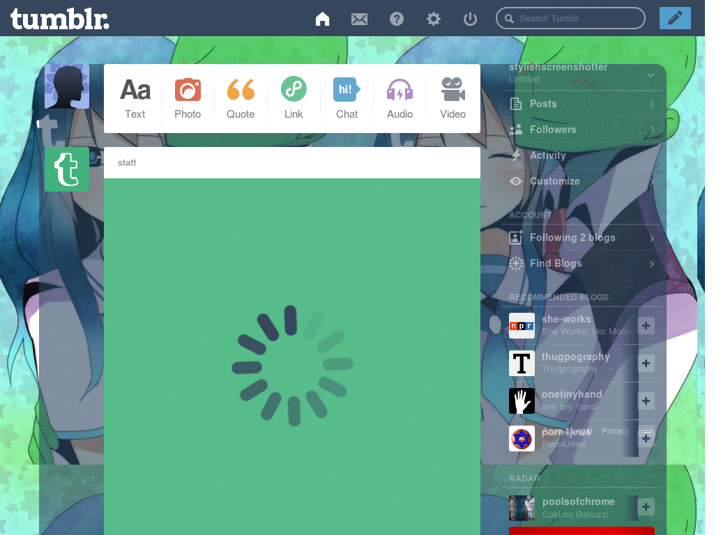 Tumblr - 4chumblr Theme