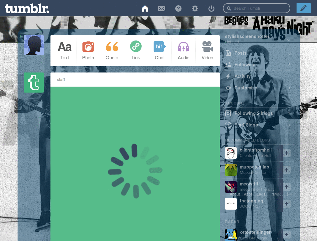 Beatles dash theme