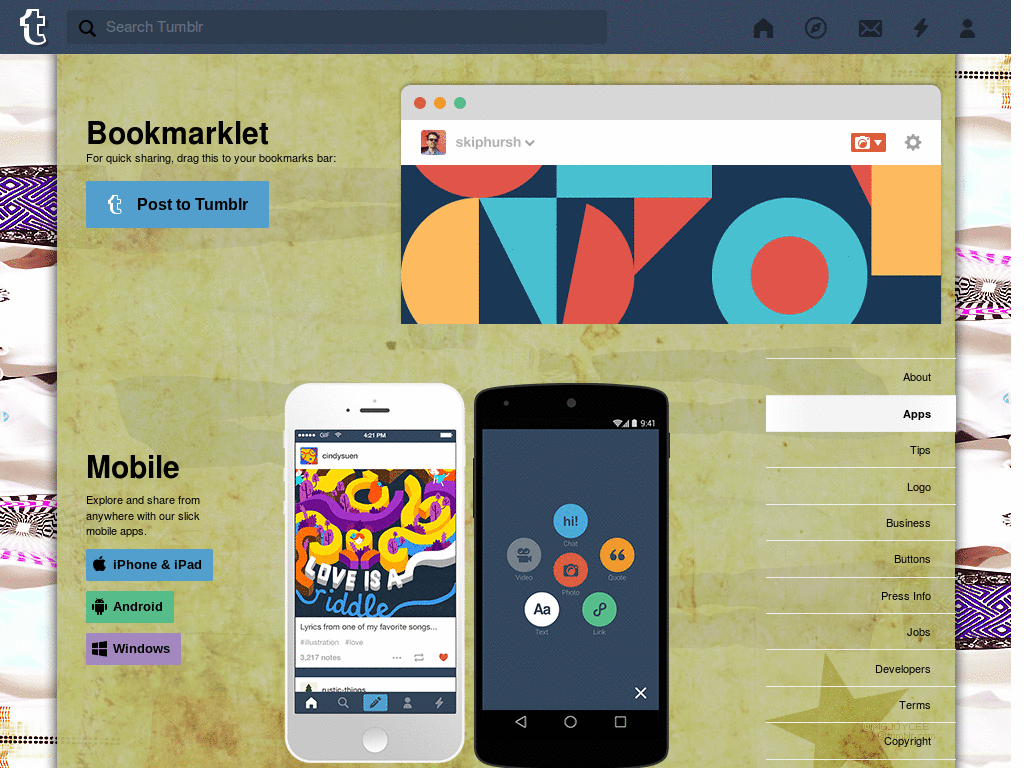 Infinite Tumblr dtheme