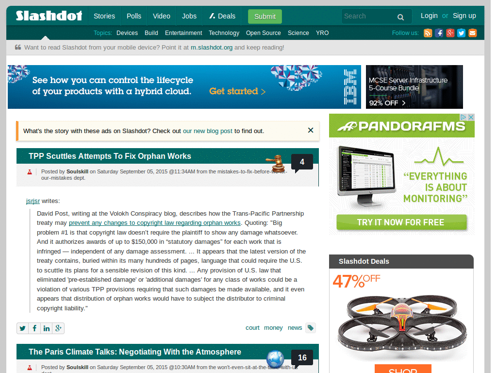 Slashdot - New Comments Tweaks