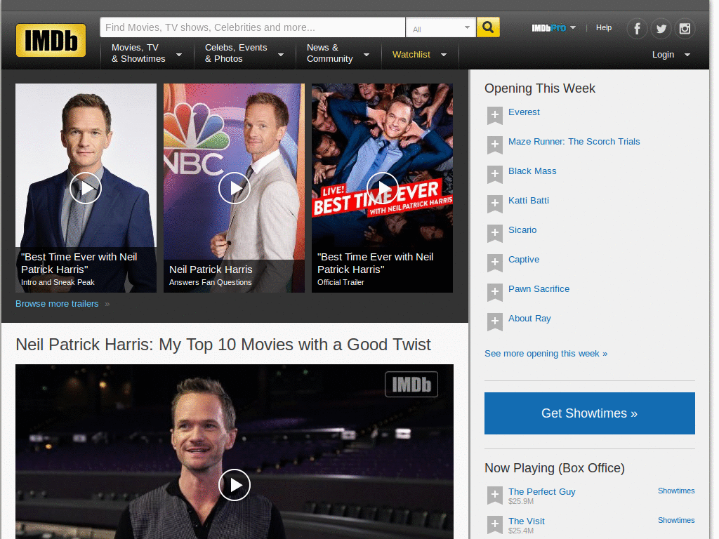 IMDb: Hide score and genre.