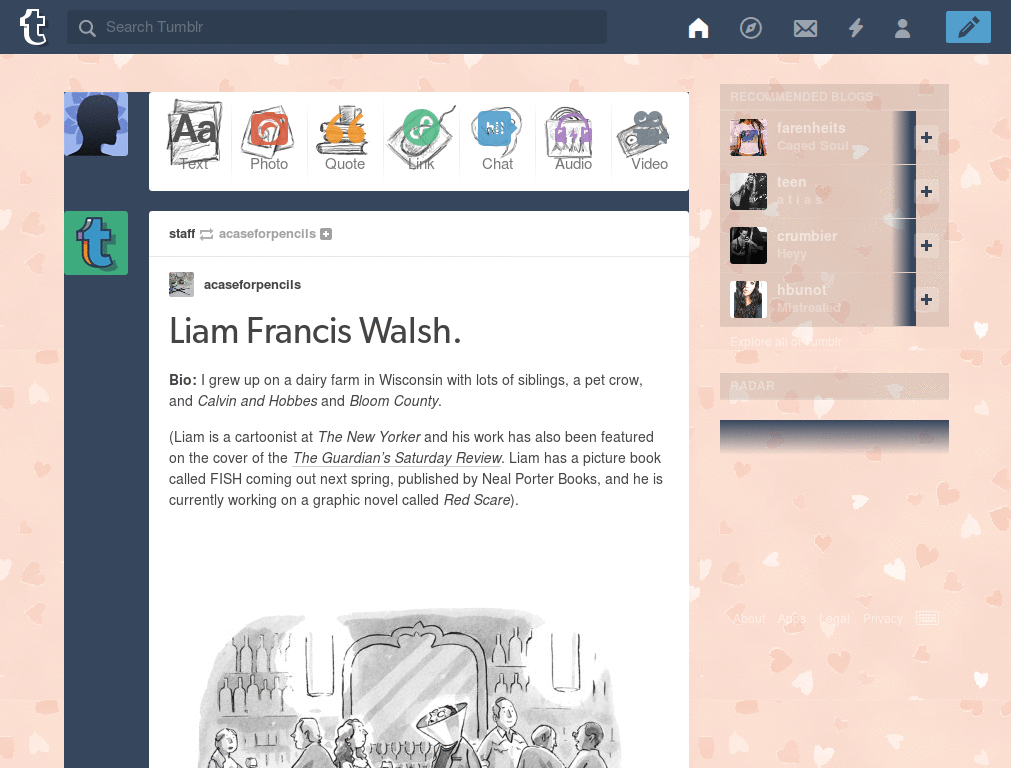 Hearts Tumblr Dash