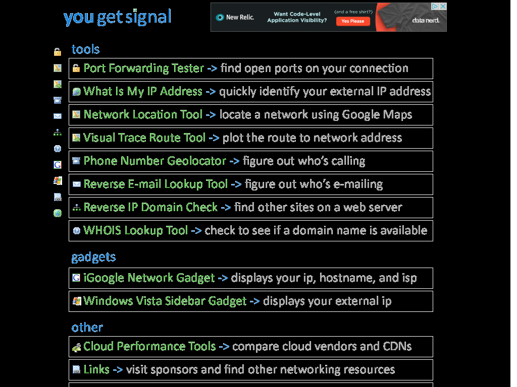 yougetsignal dark