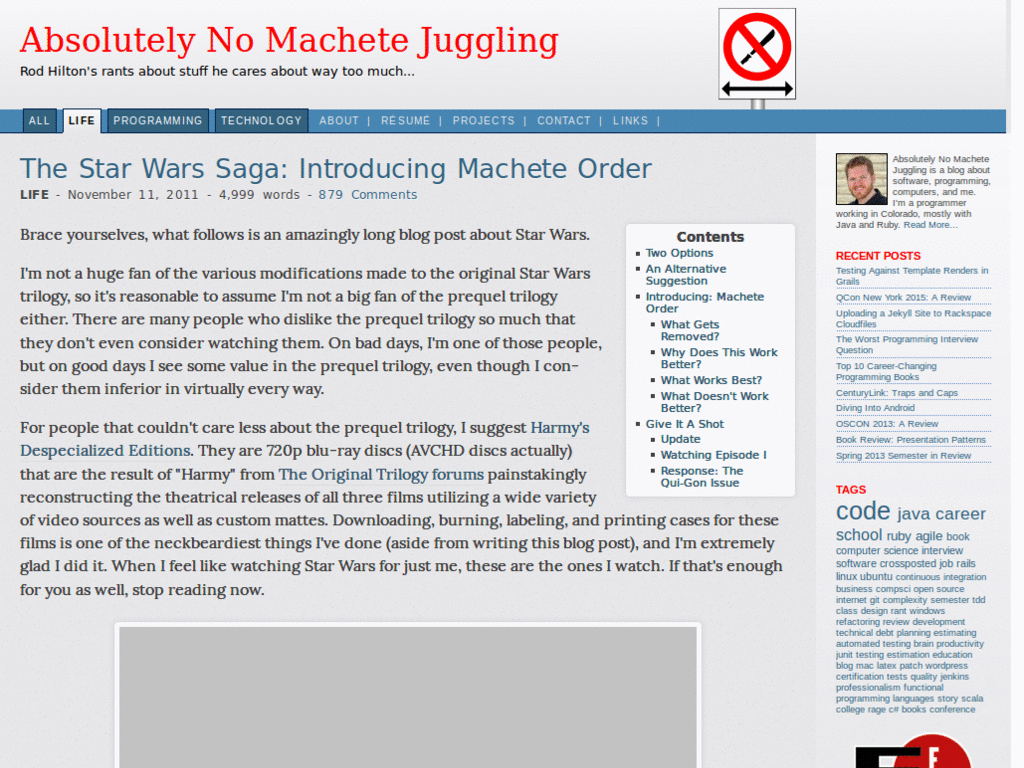 Absolutely No Machete Juggling - Reset
