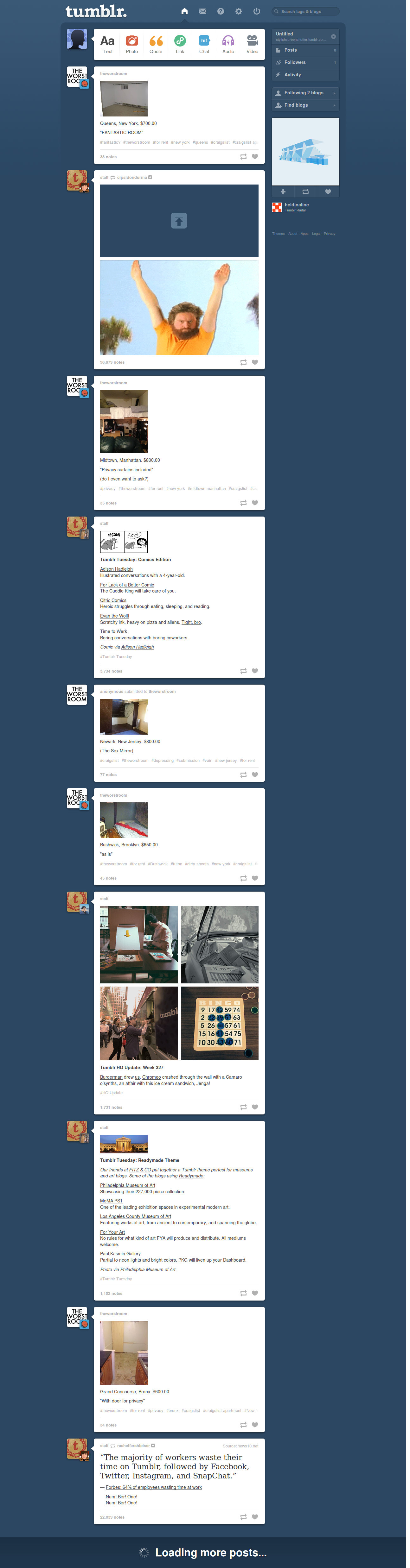 Remove Tumblr default post icons