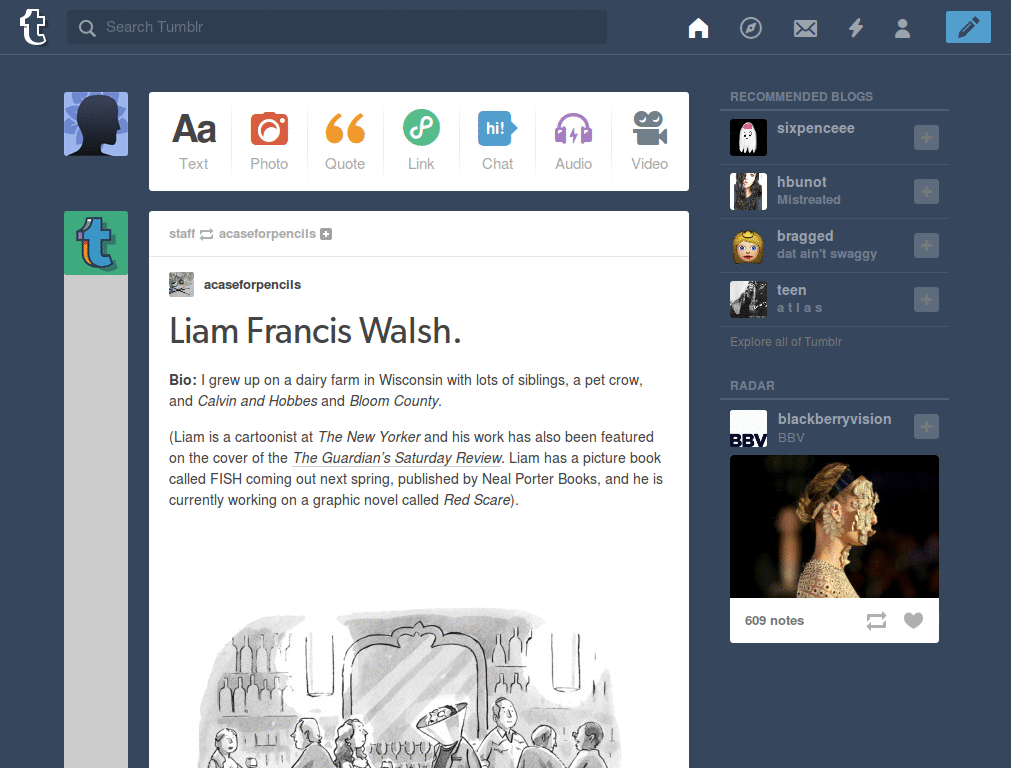 Tumblr Dashboard Theme - Bojan Messi