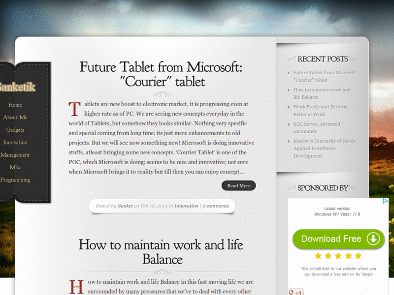 Black Cat theme for agenext.com