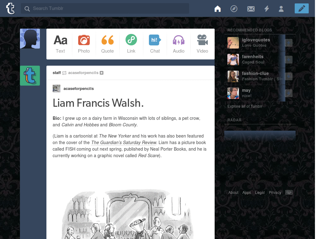 Glen Baskerville Tumblr Theme