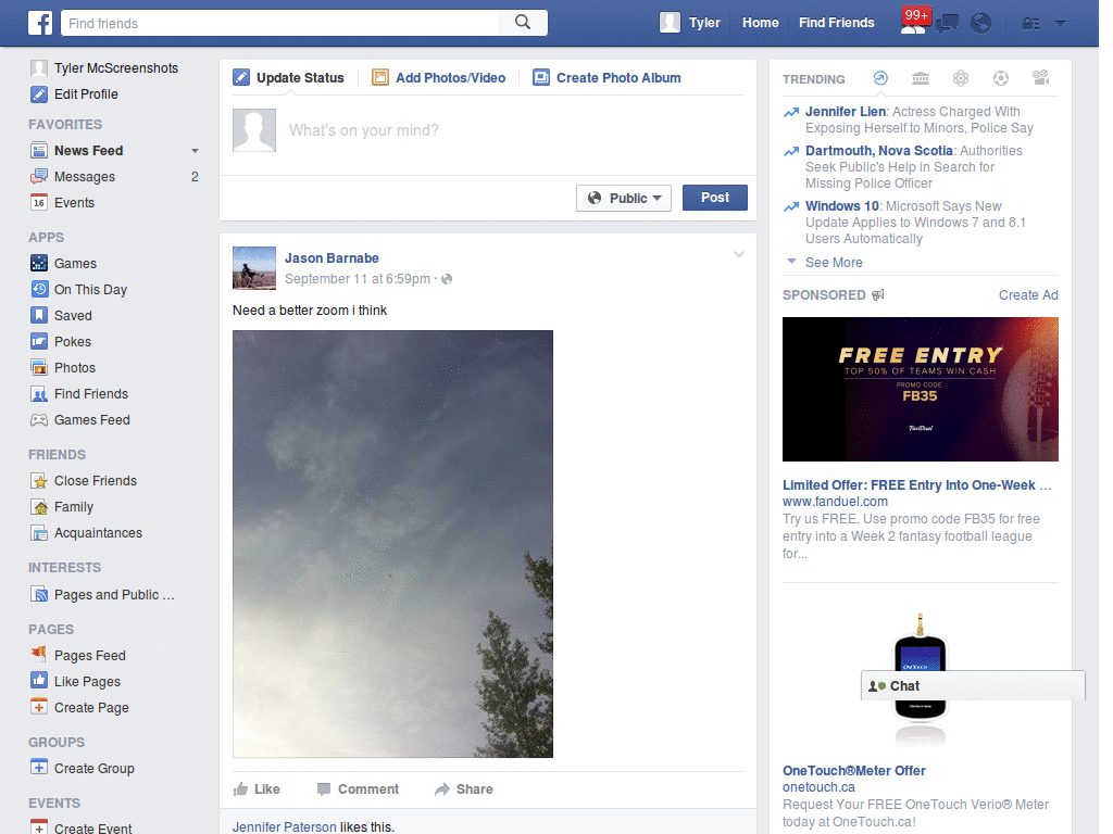 facebook small font