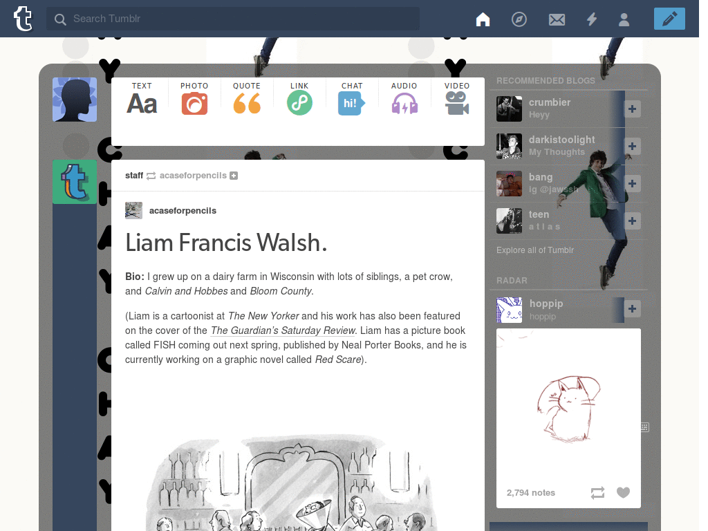 Chay Suede | tumblr dash theme