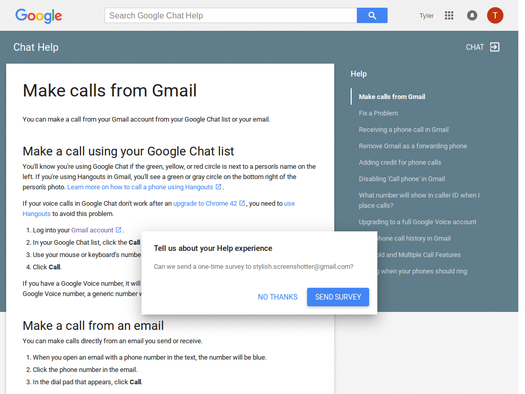 Google Voice - Dark Style