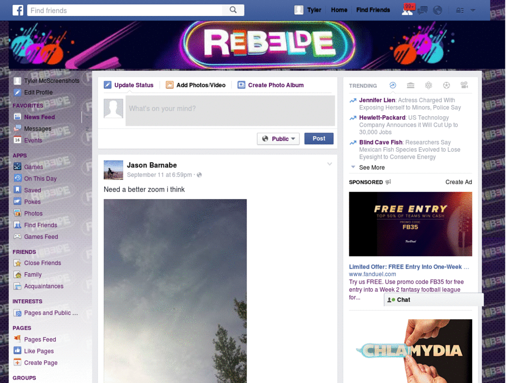 Facebook - Rebelde 2 ( by Templah.com )