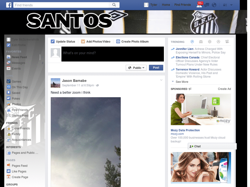 Facebook - Santos ( by Templah.com )