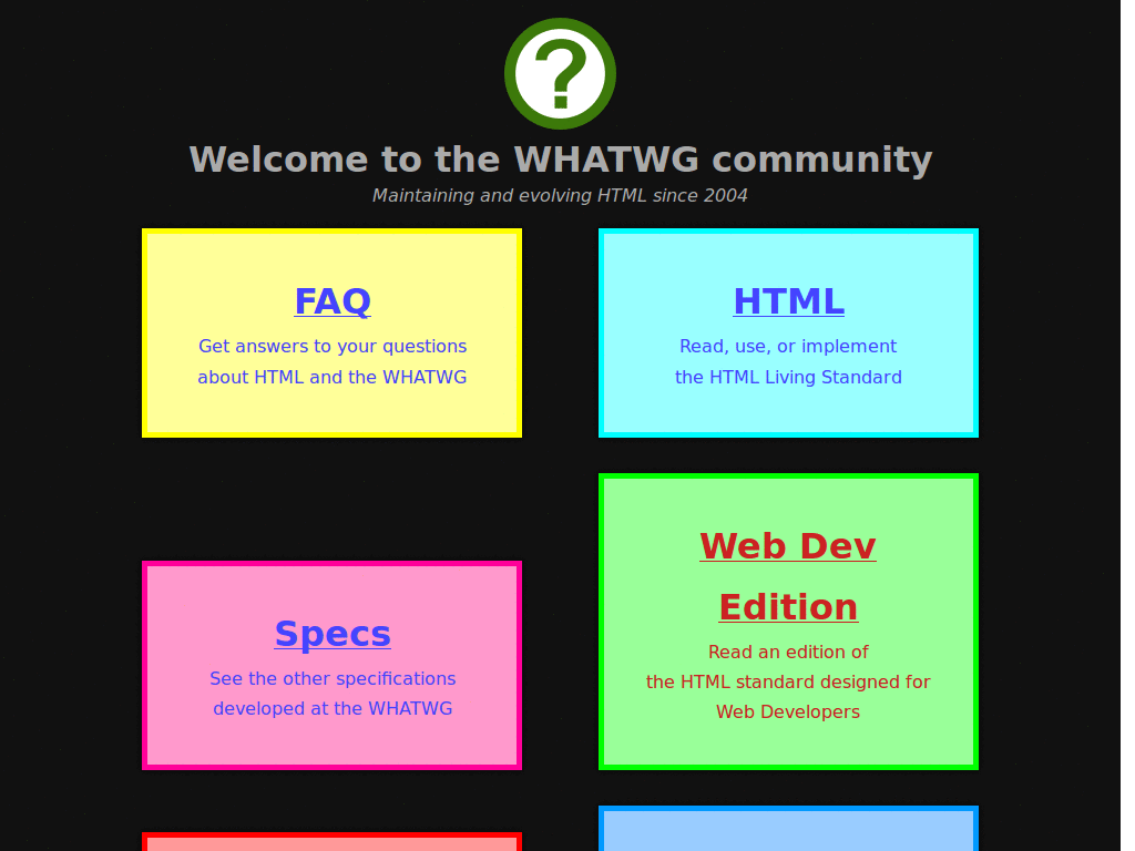 WHATWG almost black