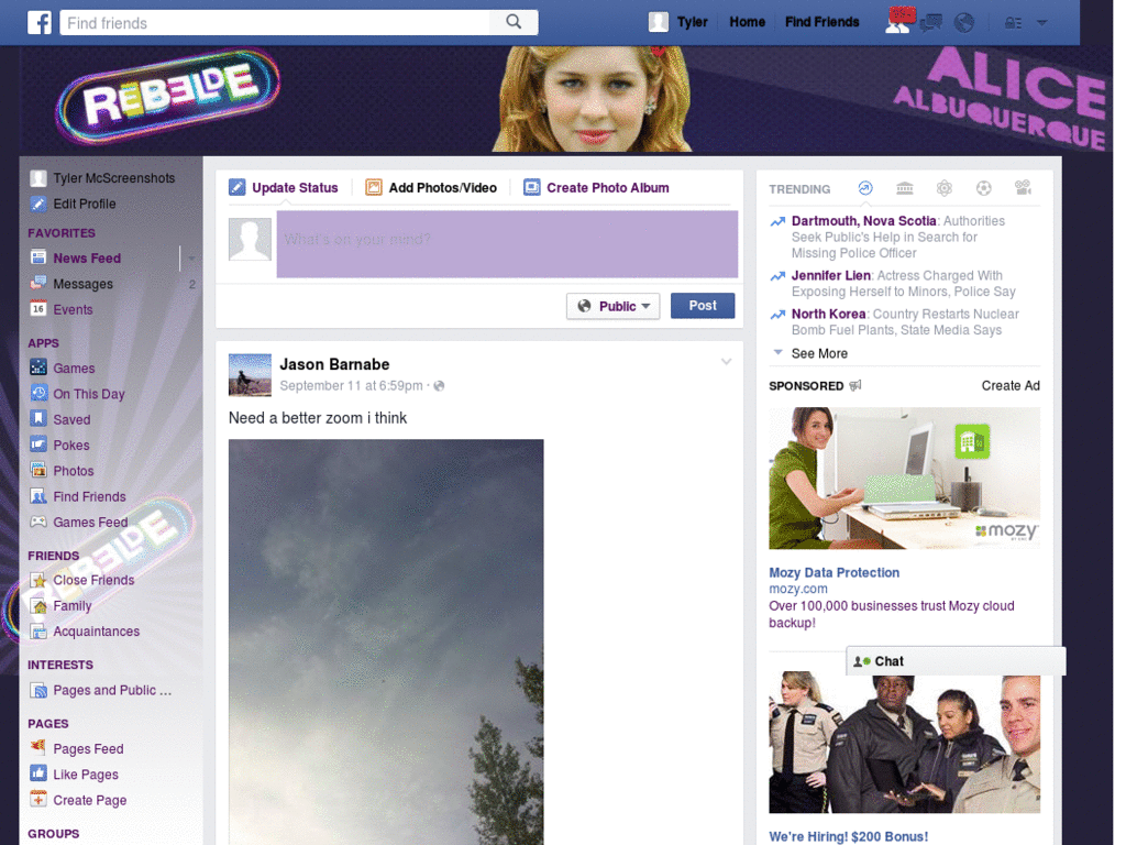 Facebook - Rebelde Alice ( by Templah.com )