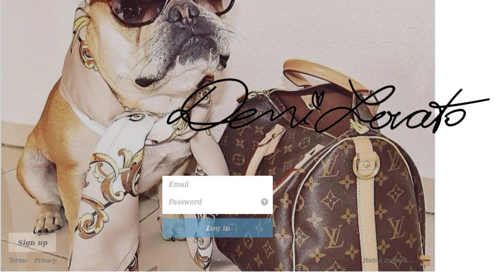 Theme Demi Lovato - LOGIN