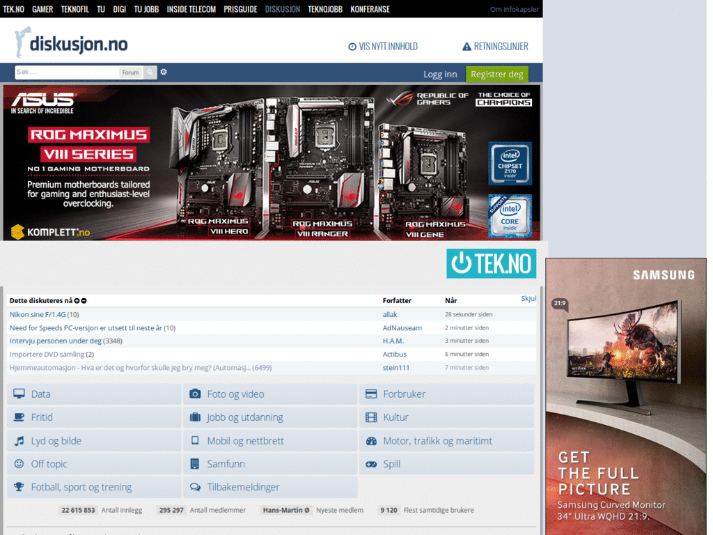 Diskusjon.no Gray theme