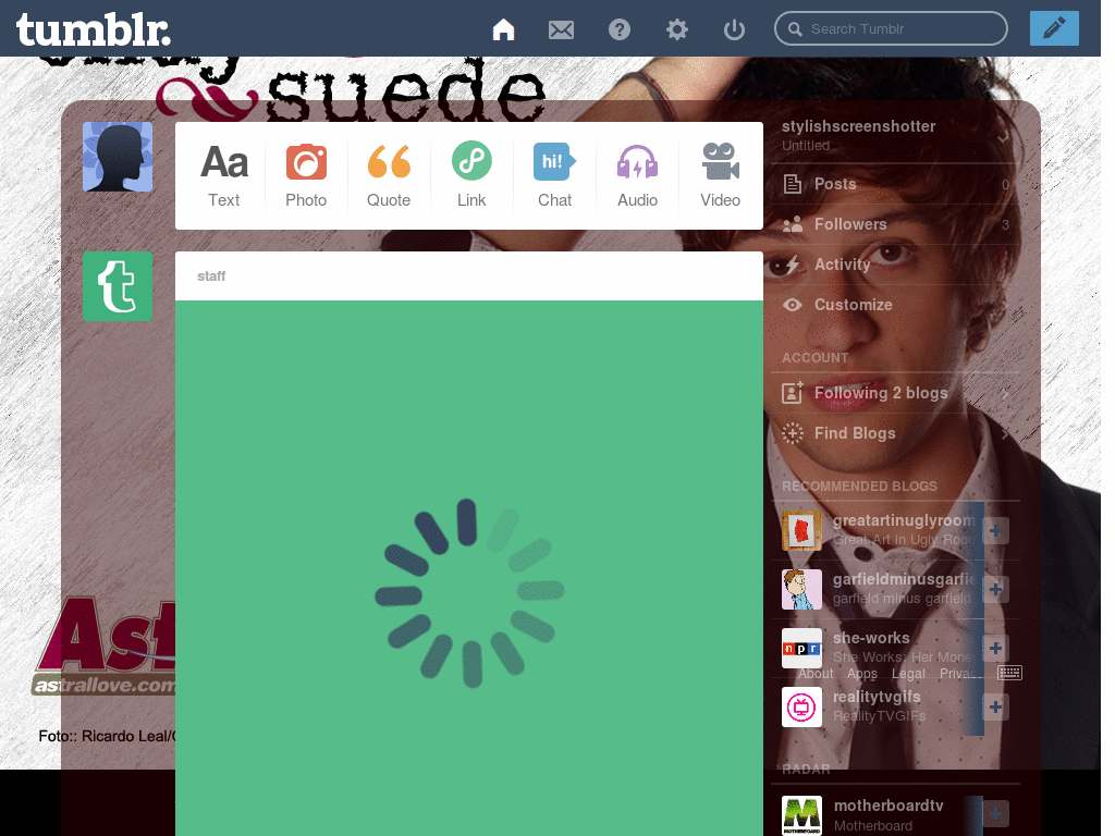 Chay Suede(rebelde) dashboard