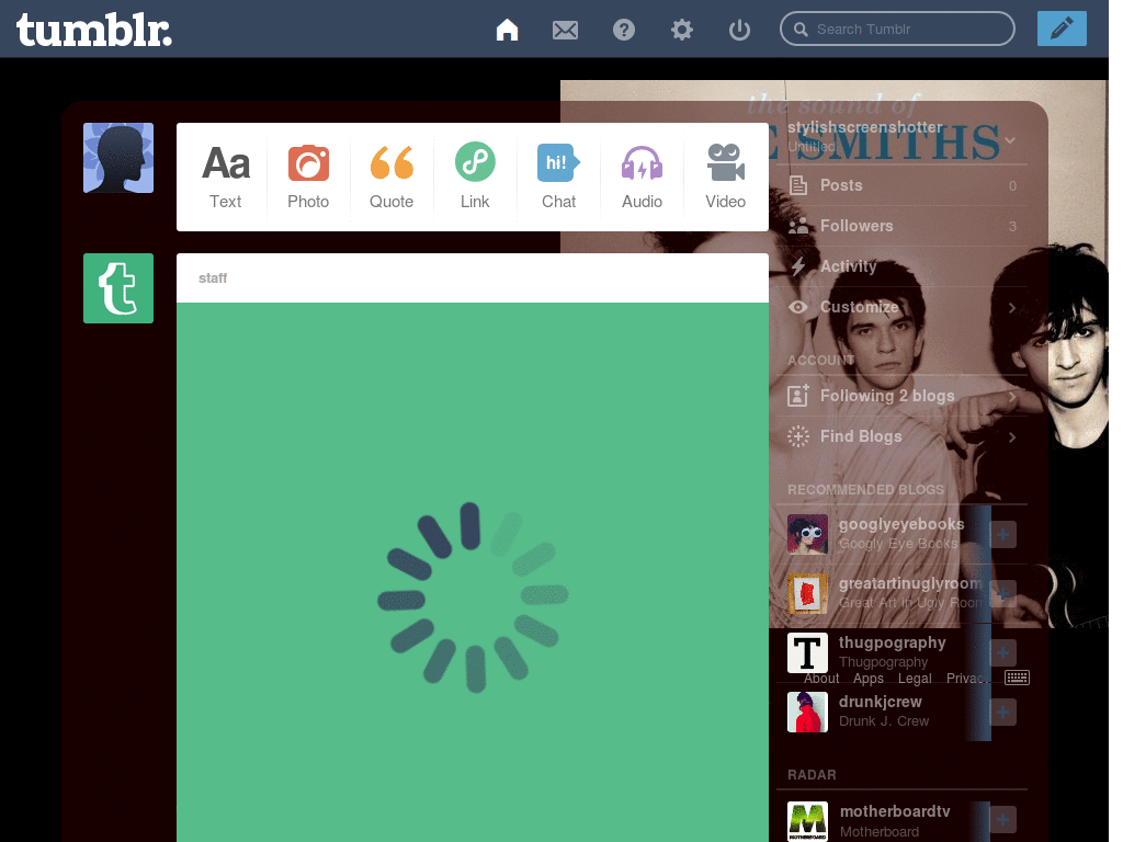 The smiths dashboard