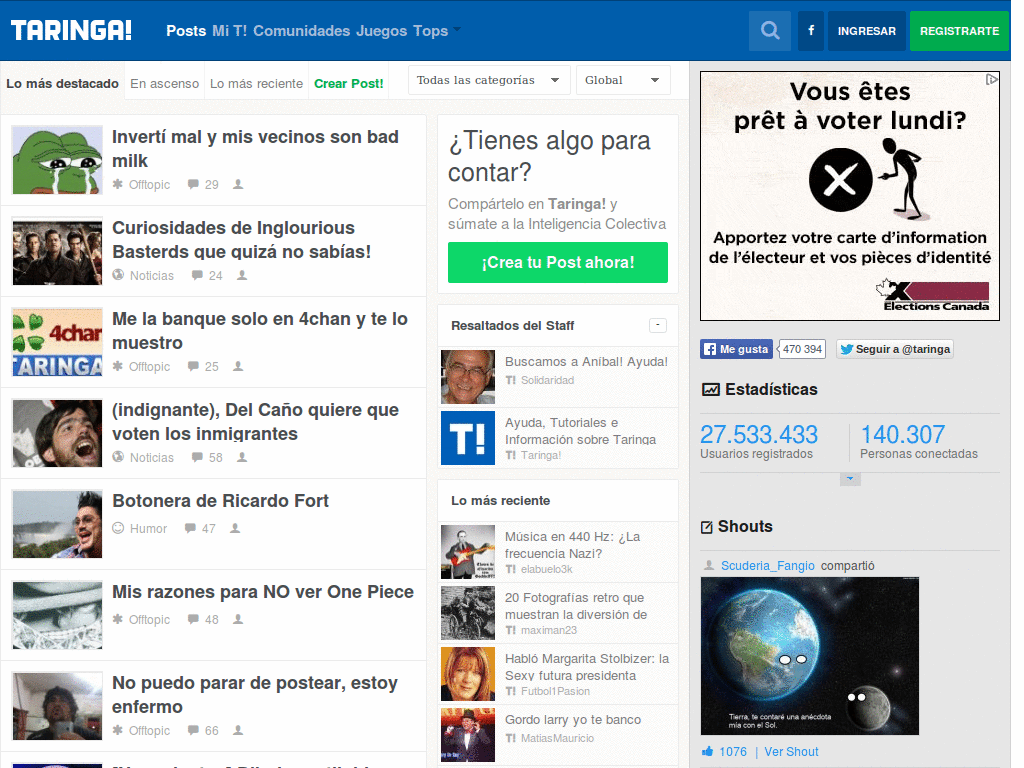 Taringa Minimalista