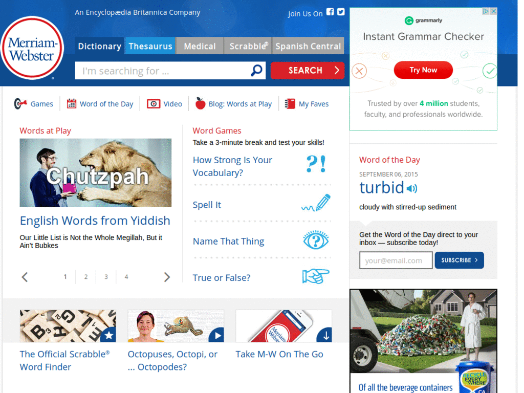 Visual Merriam Webster.com - No ADS