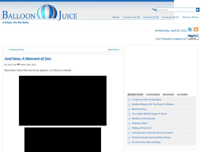Balloon Juice Comments Tweak
