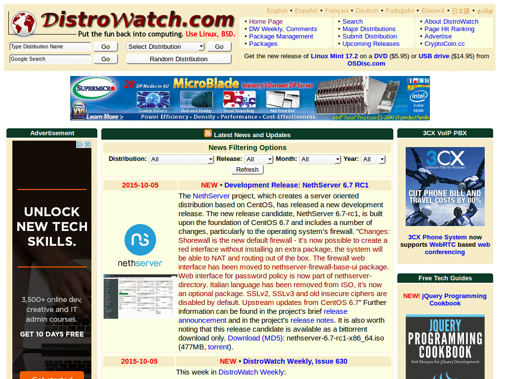 DistroWatch - Muted