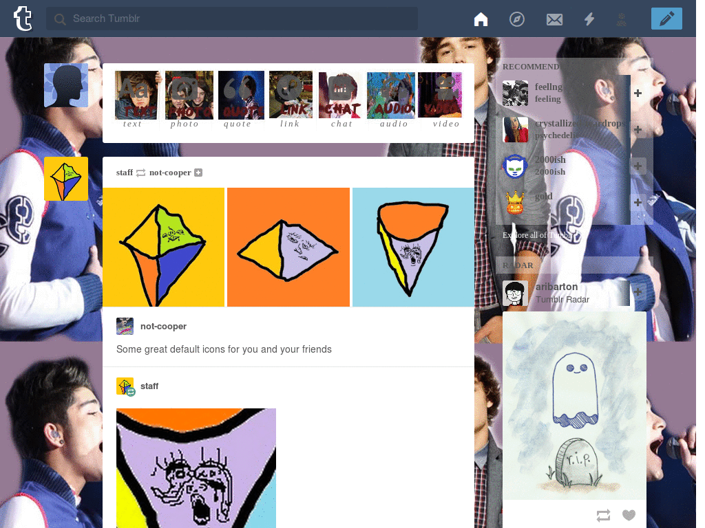 Liam Payne and Zayn Malik Dashboard