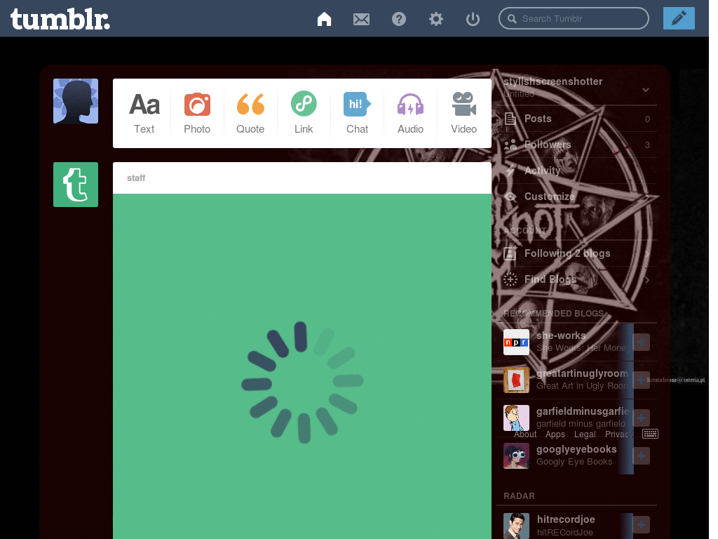 Slipknot simbolo dashboard