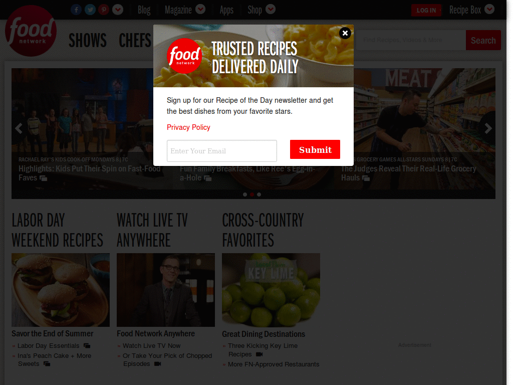 Food Network: Ad Cleaner