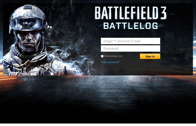 Fixed Simplistic Battlelog Homepage