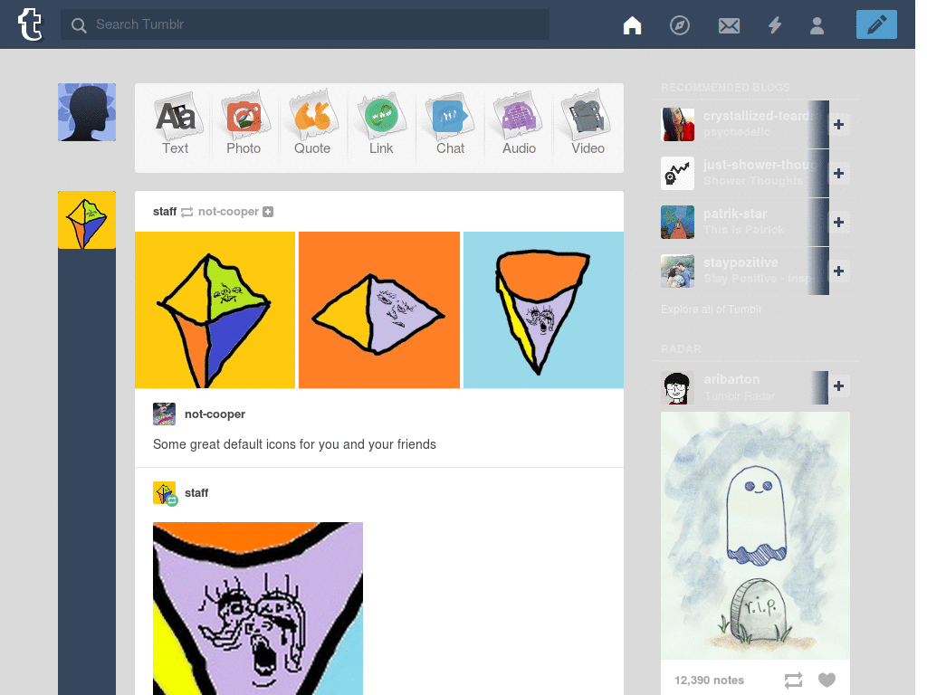 Tumblr Drake Dashboard