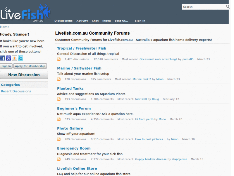 Livefish forums dark