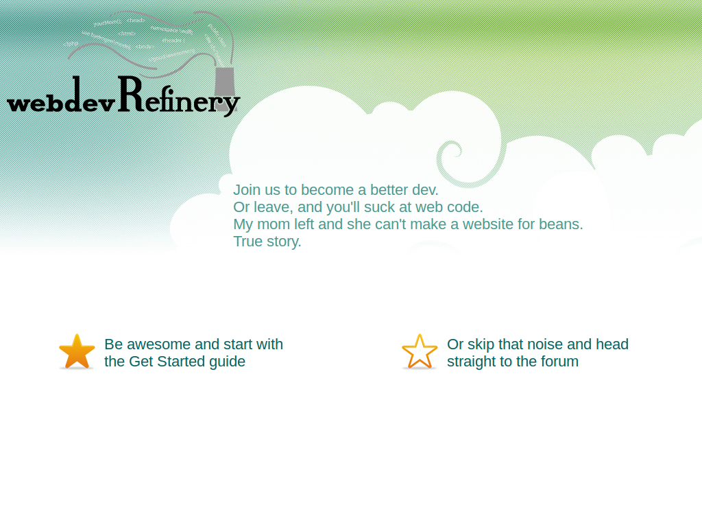 WebDevRefinery custom background