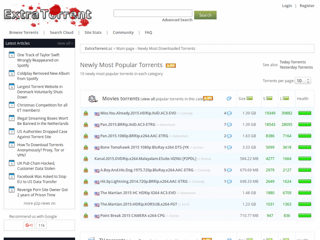 extratorrent cleaner. V2
