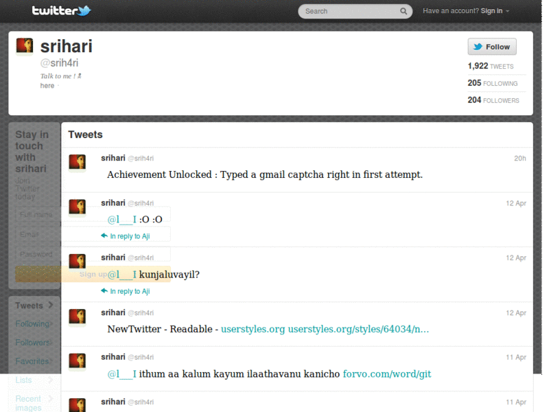 NewTwitter - Readable