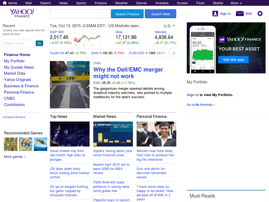 New Y! Stock board font fix
