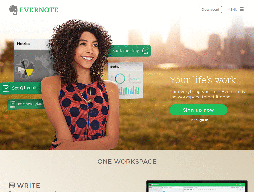 Evernote - EyeFriendly